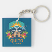 Quito Ecuador South America Schlüsselanhänger (Rückseite)