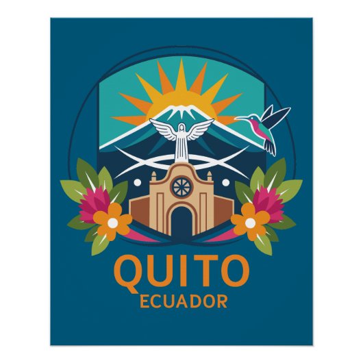 Quito Ecuador Südamerika Poster (Vorderseite)