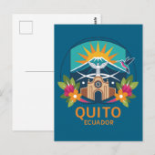 Quito Ecuador Südamerika Postkarte (Vorne/Hinten)