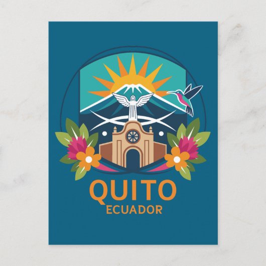 Quito Ecuador Südamerika Postkarte (Vorderseite)