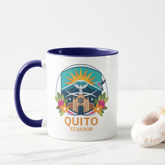 Quito Ecuador Südamerika Tasse (Mit Donut)