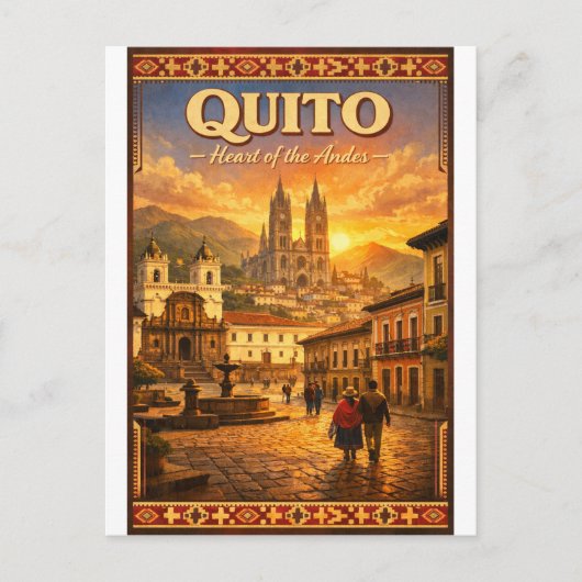 QUITO – Heart of the Andes Postkarte (Vorderseite)