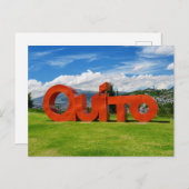 Quito Postkarte (Vorne/Hinten)