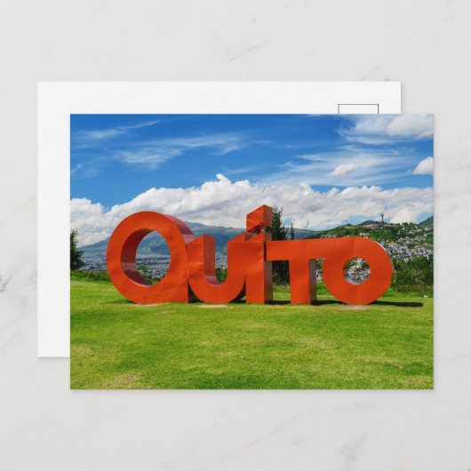 Quito Postkarte (Vorne/Hinten)