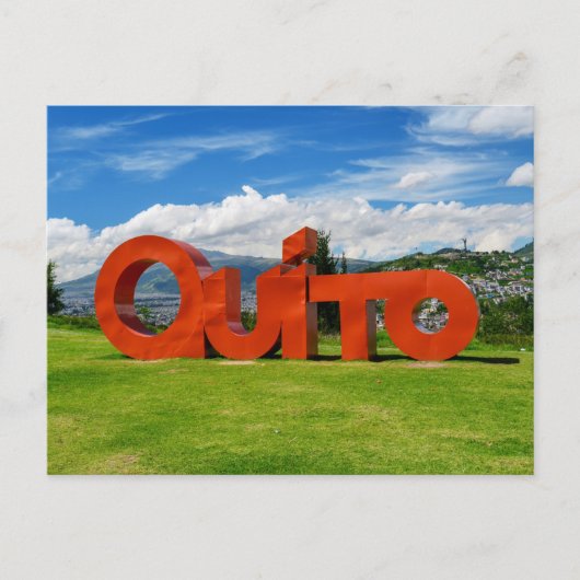 Quito Postkarte (Vorderseite)