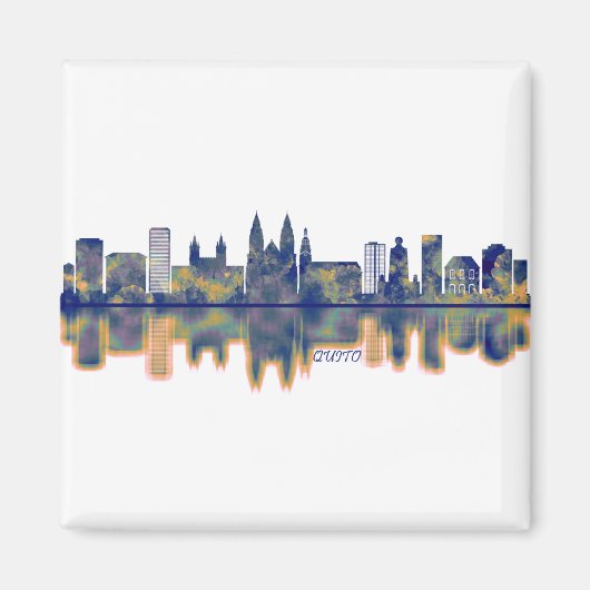 Quito Skyline Magnet (Vorne)