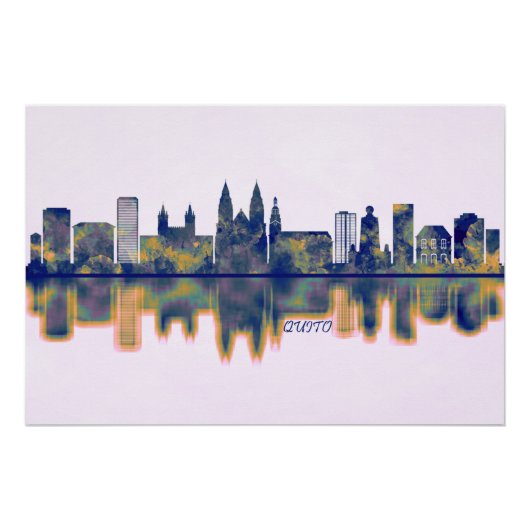 Quito Skyline Poster (Vorderseite)