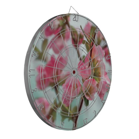 Quitten-Blüten Dartscheibe (Vorderseite Links)