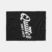 Quitter Since 2025 Non-smoker Quit Smoking  Fleecedecke (Vorderseite (Horizontal))