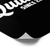 Quitter Since 2025 Non-smoker Quit Smoking  Poster (Ecke)