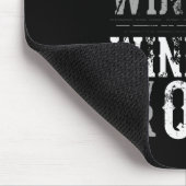 Quitts nie gewinnen mit Tiger Black Mouse Pad Mousepad (Ecke)