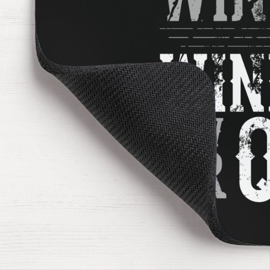 Quitts nie gewinnen mit Tiger Black Mouse Pad Mousepad (Ecke)