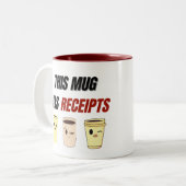 Quittung Tasse - Funny Coffee Gift (Vorderseite Links)