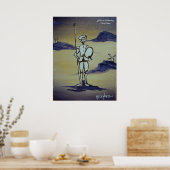 Quixote Stehend Tal Poster (Küche)