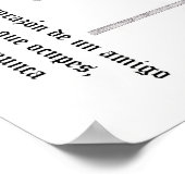 Quixote über Freundschaft Poster (Ecke)