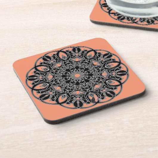 Quixotic Octa Glyph Dusk Untersetzer (Linke Seite)