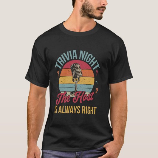 Quiz-Abend-Moderator T-Shirt (Vorderseite)