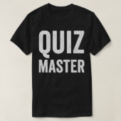 Quiz Master Trivia Night Game Show Host-Geschenk T-Shirt (Design vorne)