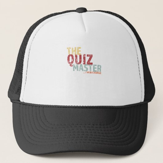 Quiz Master Truckerkappe (Vorderseite)