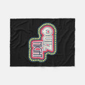 Quiz Night Trivia Party auf Schwarz Fleecedecke (Vorderseite (Horizontal))