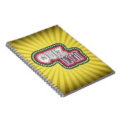 Quiz Night Trivia Party Gelber Sonnenbrand Notizblock (Rechte Seite)