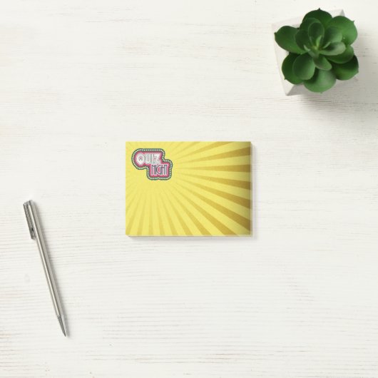 Quiz Night Trivia Party Post-it Klebezettel (Büro)