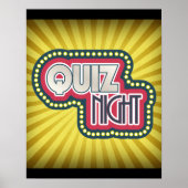 Quiz Night Trivia Party Poster (Vorne)