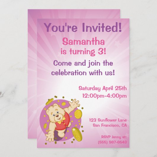 Quizzaar Einladung (Vorne/Hinten)