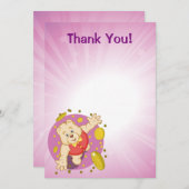 Quizzy Bär Dankeskarte (Vorne/Hinten)