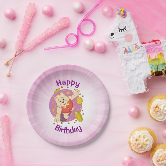 Quizzy Bär Pappteller (Party)