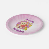 Quizzy Bär Pappteller (Schrägansicht)