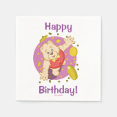 Quizzy Bear Serviette (Vorderseite)