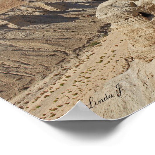 Qumran Höhle Israel Canvas Print Poster (Ecke)