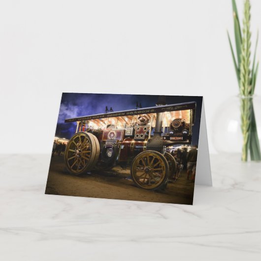 "QUO VADIS" - DAMPF-MOTOR KARTE (Vorderseite)