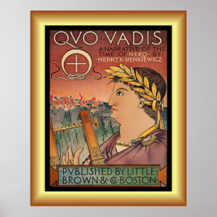 Quo Vadis, Nero, Rom, Henry Sienkiewicz ~ Poster