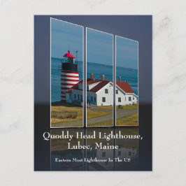Quoddy Head Lighthouse Cutout Postkarte
