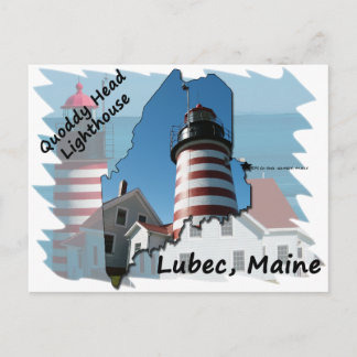 Quoddy Head Lighthouse ver2 Postkarte