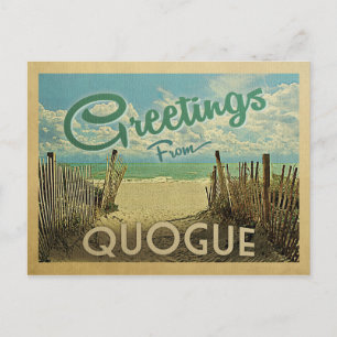 Quogue Postcard Beach Vintage Postkarte