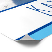 Quokka auf Beach Australia Blue Boys Poster (Ecke)