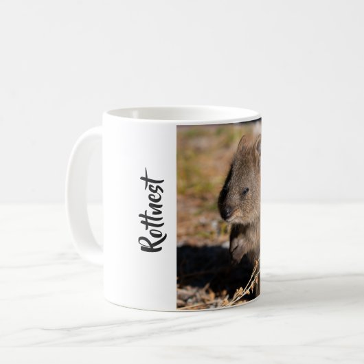 Quokka auf der Insel Rottnest Kaffeetasse (Vorderseite Links)