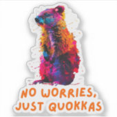 Quokka Aufkleber (Vorderseite)
