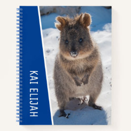 Quokka Australia Personalisiert Blue Kids Notizblock