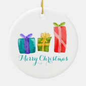 Quokka Christmas Keramik Ornament (Hinten)