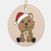 Quokka Christmas Snow Winter Animals Quokkas Adult Keramik Ornament (Links)