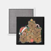 Quokka Christmas Tree Funny Animal Christmas Magne Magnet (Vorderseite/Rückseite)