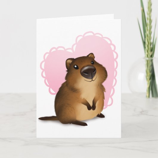 Quokka Feiertagskarte (Vorderseite)