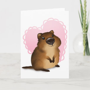 Quokka Feiertagskarte