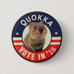 Quokka für Präsidenten im Jahre 2016 Button