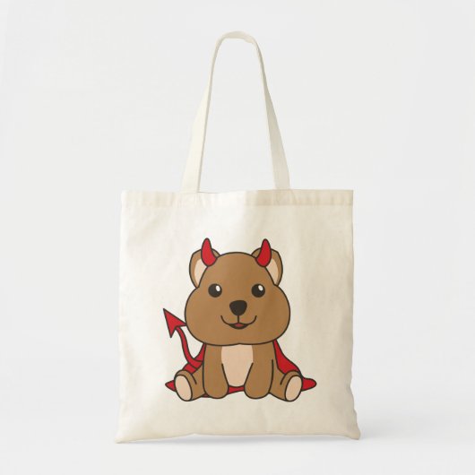 Quokka Halloween Sweet Devil Hexenkostüm Tasche Ba (Vorne)