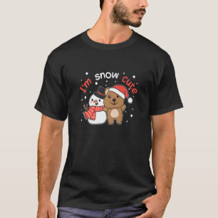 Quokka ich bin Schneemann süß Schneepun T-Shirt